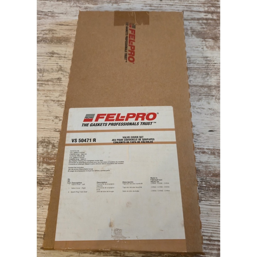 Fel-Pro VS 50471 R Valve Cover Gasket Set Toyota 3.0L 1MZ-FE 1994-2003 - Incmplt
